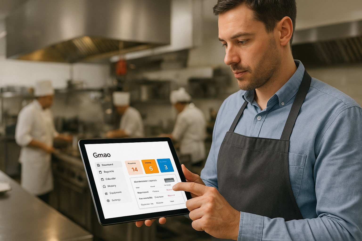 Utilisation de la GMAO en restaurant s'avère très utile. 